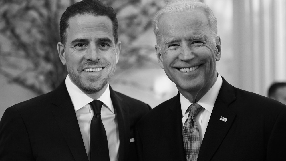Photo of Hunter Biden and Joe Biden at the World Food Program USA's Annual McGovern-Dole Leadership Award Ceremony