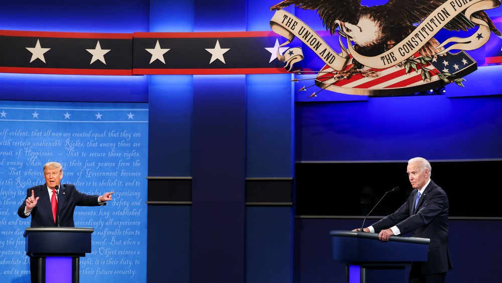 Image: Final 2020 U.S. presidential campaign debate in Nashville