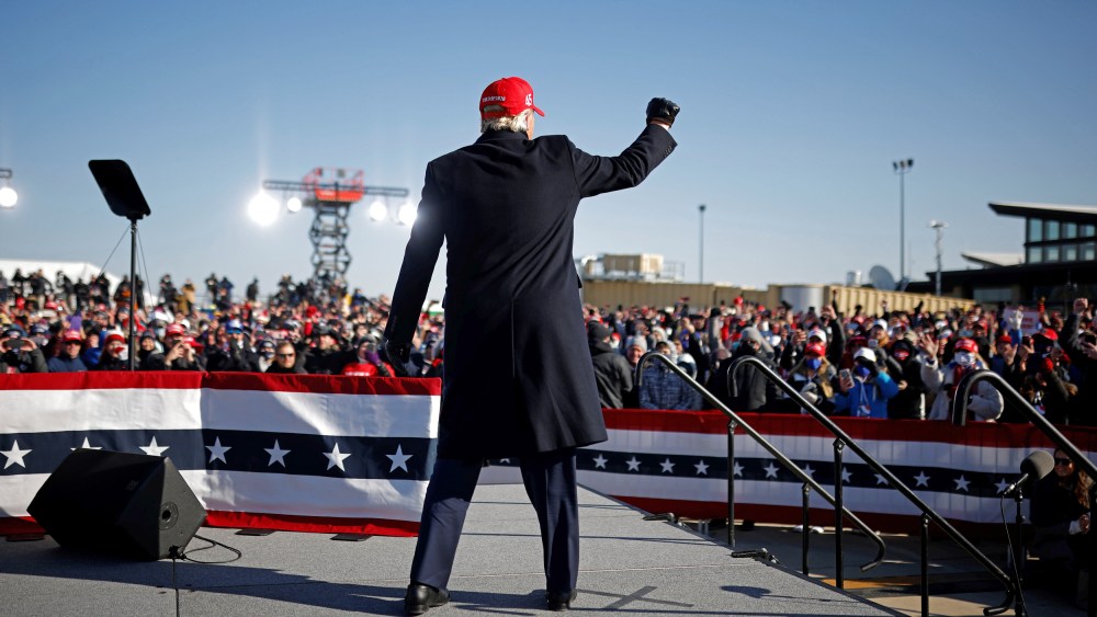President Trump campaigns in Iowa