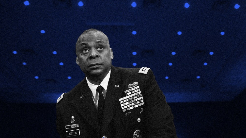 Image: Gen. Lloyd Austin III prepares to sit