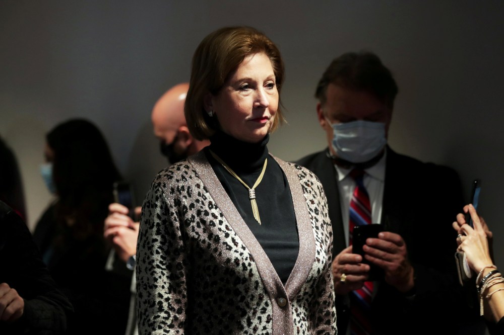 Image: FILE PHOTO: Powell participates in a news conference on Capitol Hill in Washington