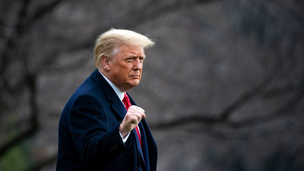 Image: President Trump Departs The White House En Route To Army v Navy Football Game