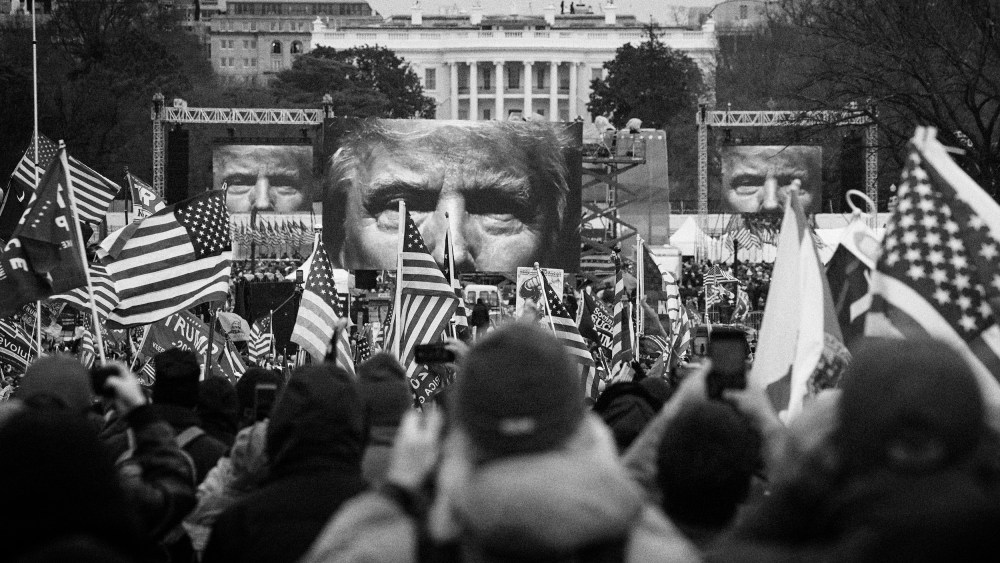 Image: Supporters gather for a rally for President Donald Trump near the White House on Jan. 6, 2021.