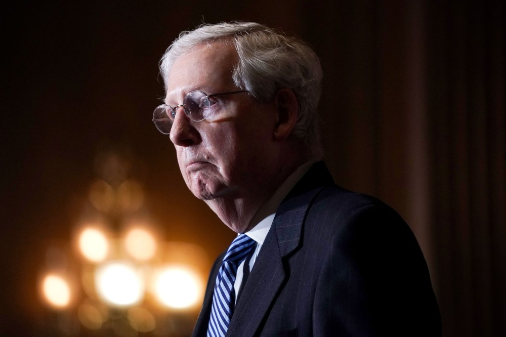 Image: Senate Majority Leader Mitch McConnell at a news conference on Dec. 8, 2020.