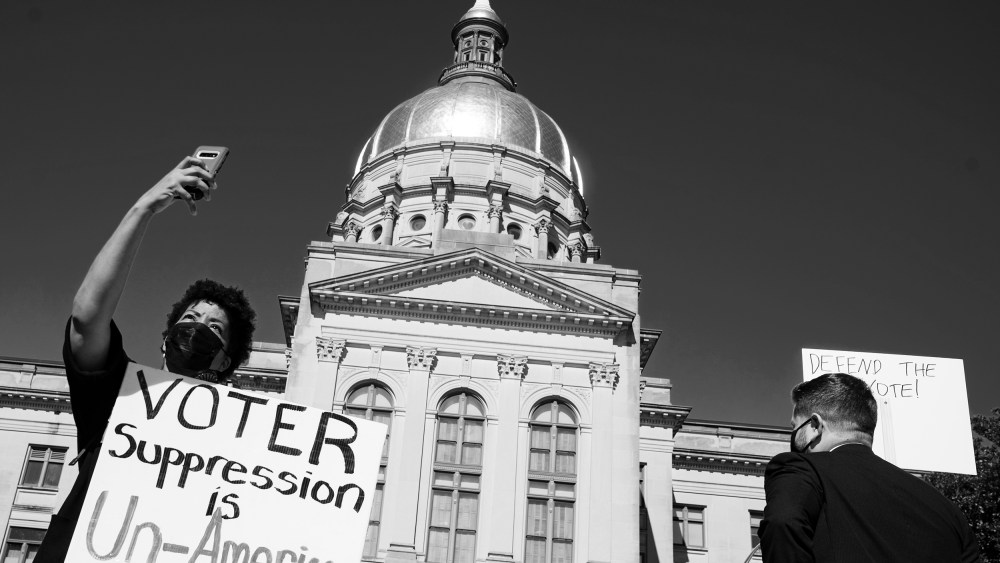 Image: Protesters Rally Against Georgia Voting Bill HB531