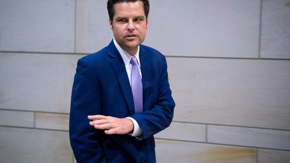 Image: Rep. Matt Gaetz, R-Fla., at the Capitol Visitor Center on June 10, 2020.