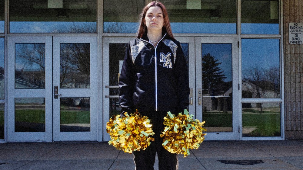Image: Brandi Levy, a former cheerleader at Mahanoy Area High School, poses in an undated photograph