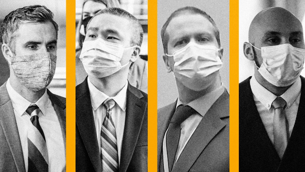 Former Minneapolis Police Officers Thomas Lane, Tou Thao, Derek Chauvin, and J. Alexander Kueng.