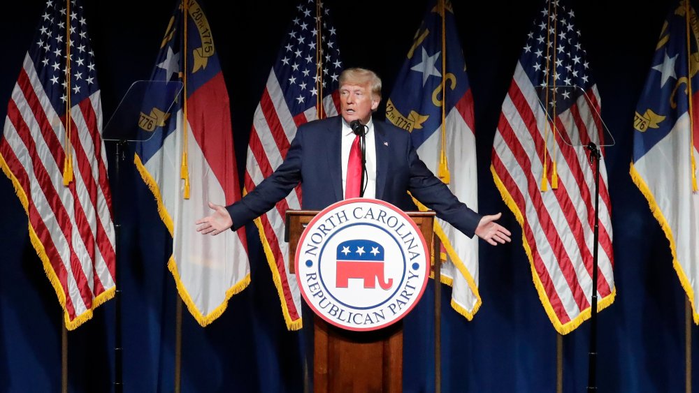 Image: Donald Trump speaks at the North Carolina Republican Convention