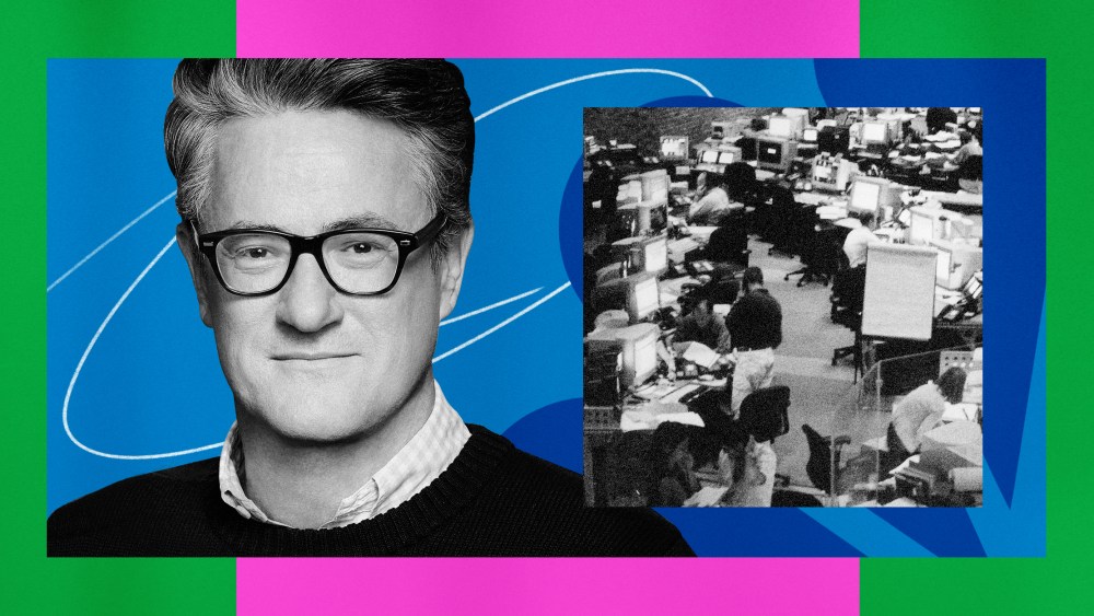 Illustration of MSNBC host Joe Scarborough