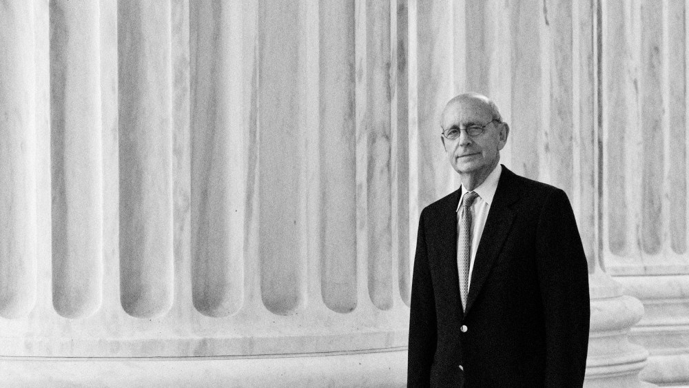 Image: Justice Stephen Breyer outside of the Supreme Court in Washington in 2011.
