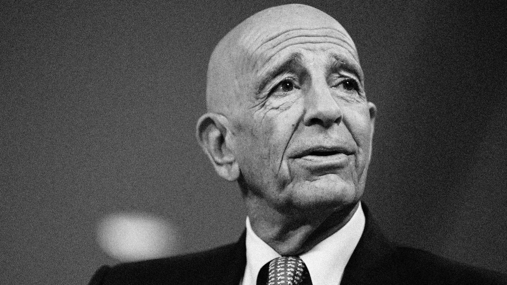 Image: Tom Barrack at the Milken Institute Global Conference in California in 2018.