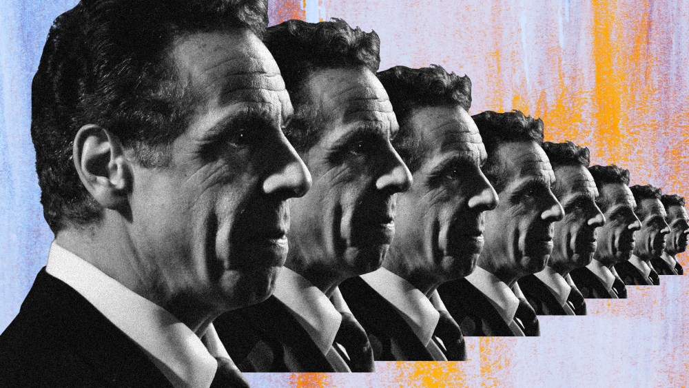 Illustration of New York Governor Andrew Cuomo.