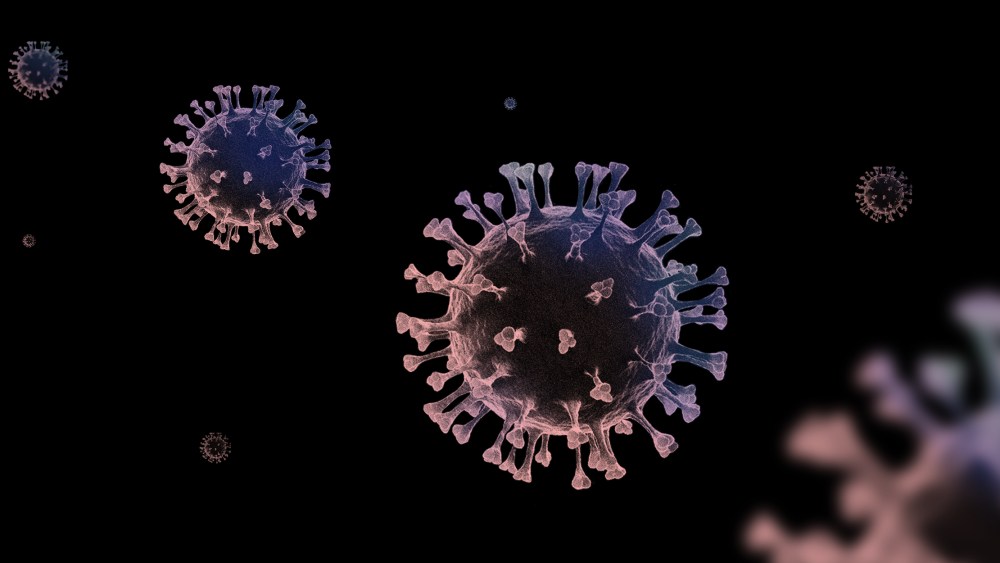 Photo illustration: A line of incoming Covid-19 spores.