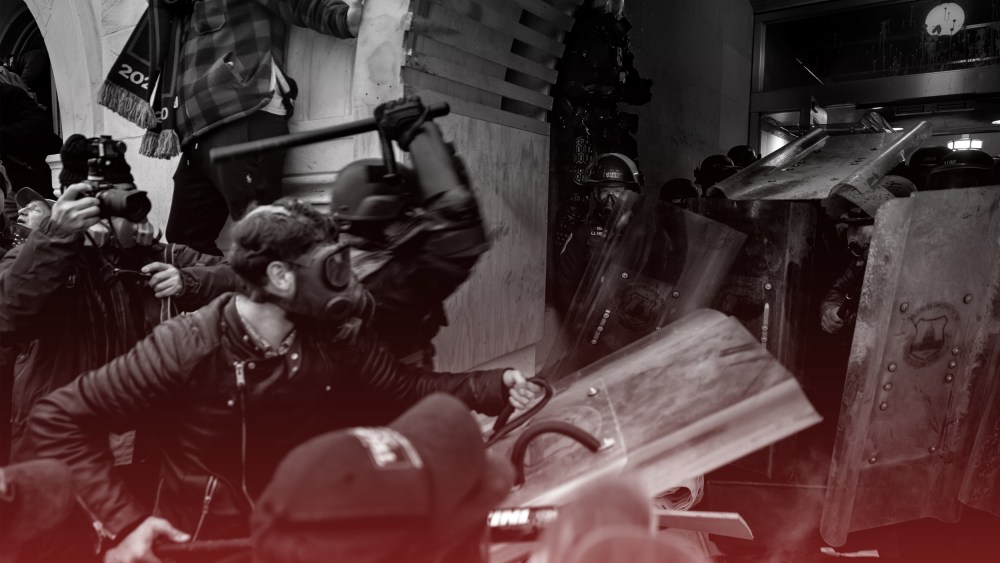Image: Trump supporters clash with police and security forces as people try to storm the US Capitol