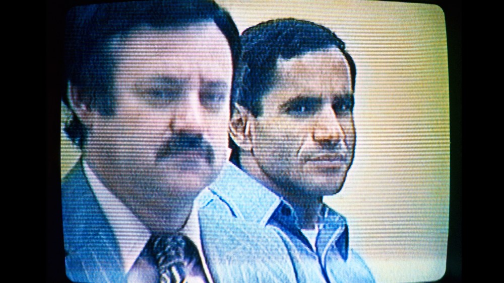 Image: Attorney Luke McKissack with defendant Sirhan Sirhan.