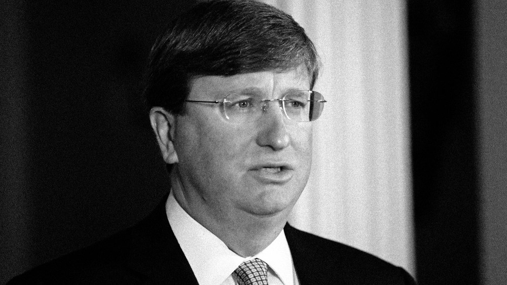 Image: Mississippi Gov. Tate Reeves at the Governor's Mansion in Jackson on June 30, 2020.