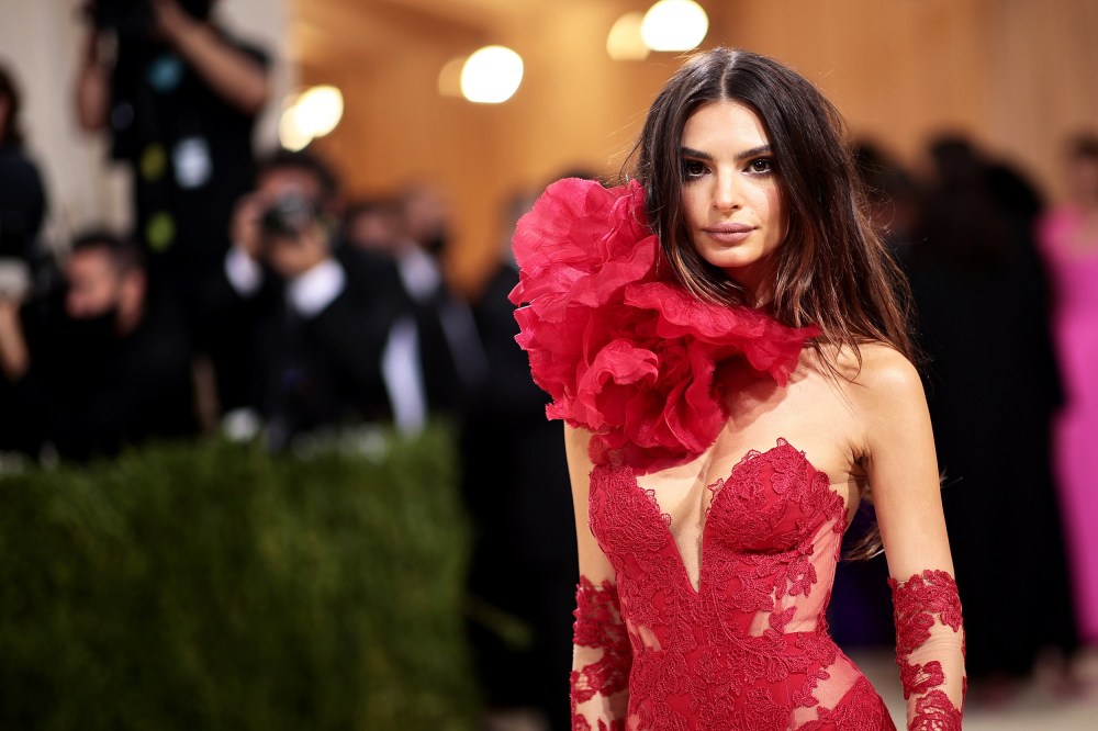Emily Ratajkowski attends the Met Gala on Sept. 13, 2021, in New York.