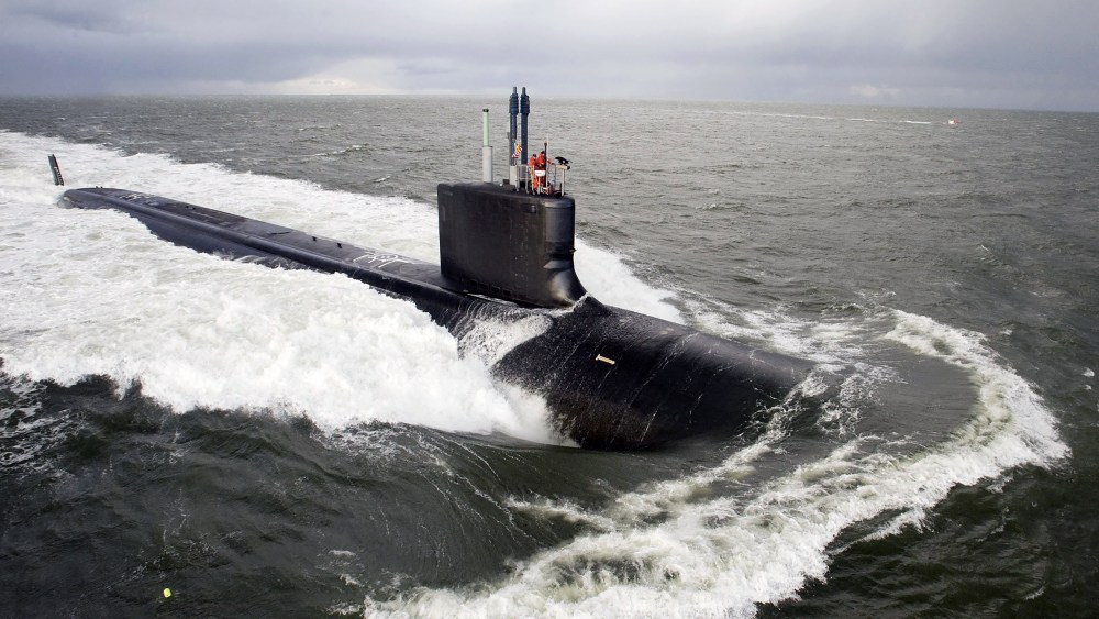 Image: Virginia-class attack submarine sea trial