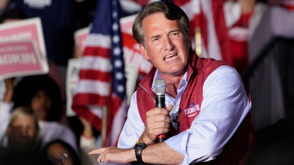 Image: Glenn Youngkin at a rally