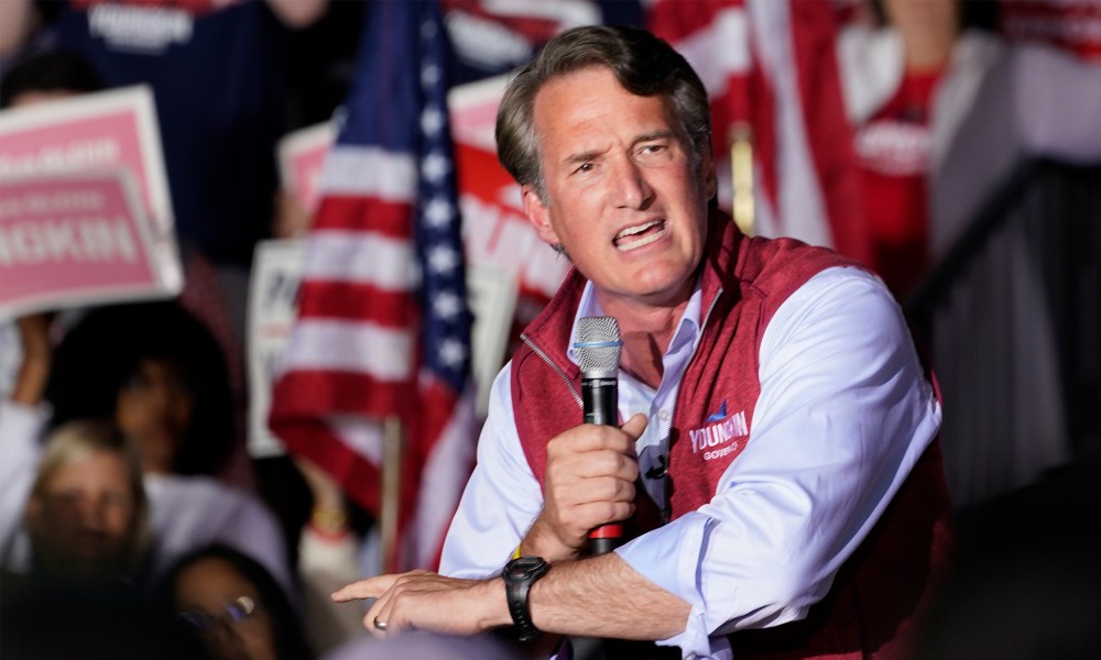 Image: Glenn Youngkin at a rally