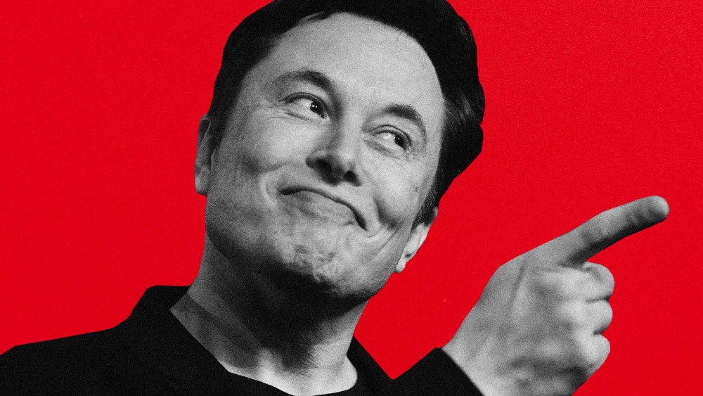 Image: Elon Musk pointing.