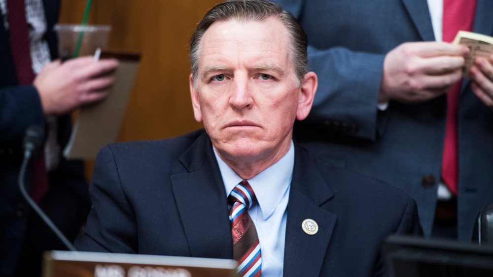 Rep. Paul Gosar, R-Ariz., attends a meeting in Washington on Jan. 29, 2019.