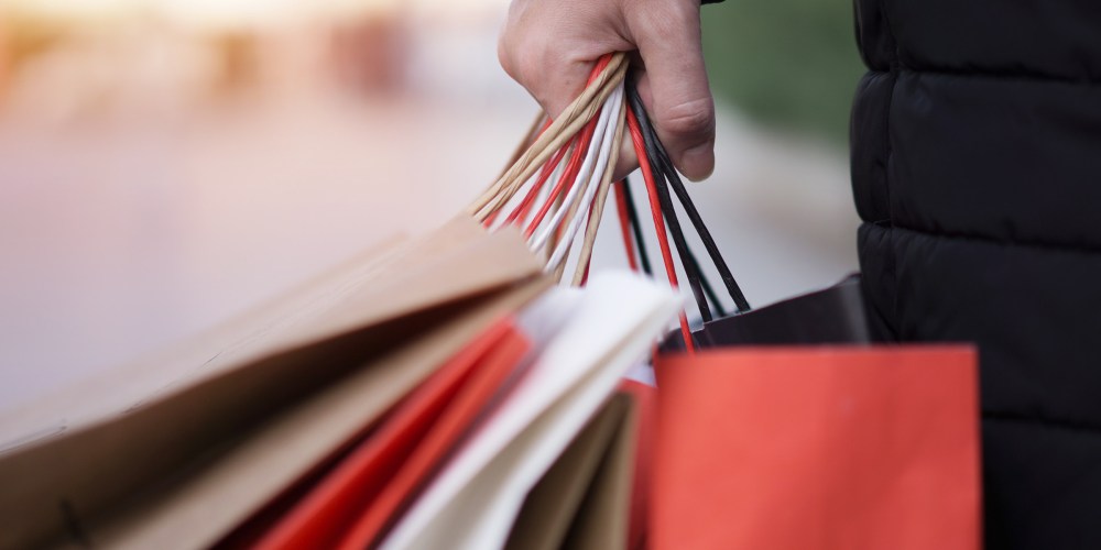 Black Friday shopping bags