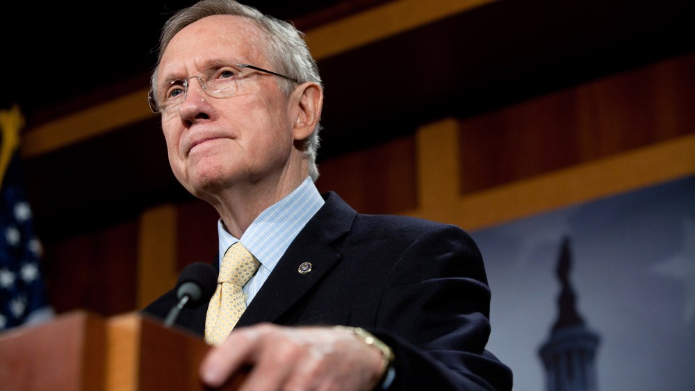 Image: Senator Reid Holds News Conference On Budget