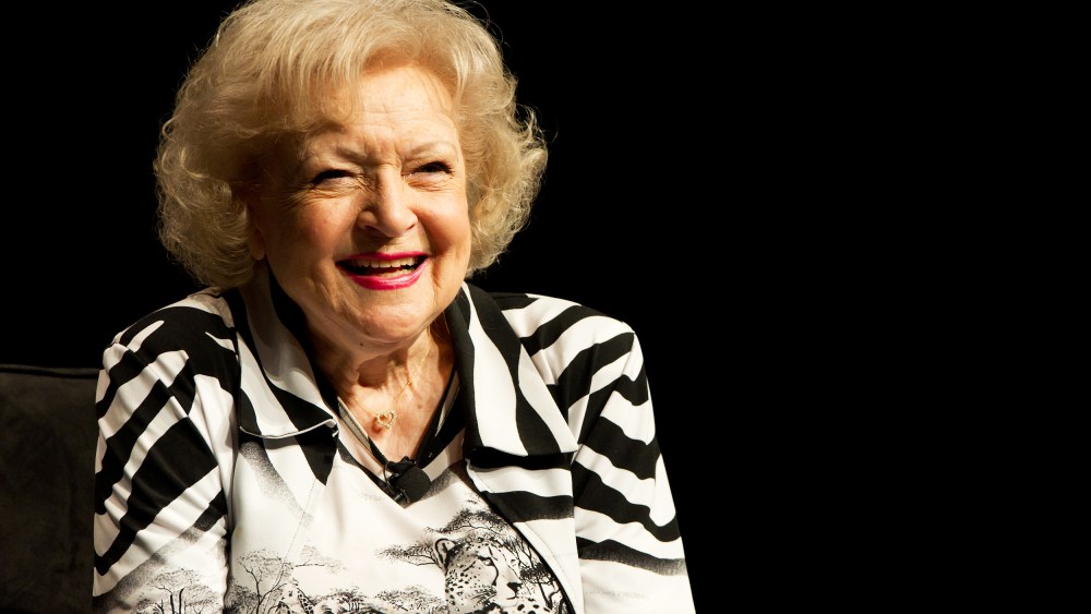 Betty White attends an event in Philadelphia on March 17, 2012.