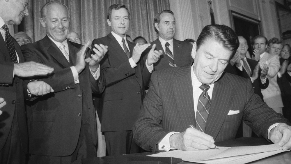 Image: President Reagan signing the extension of the 1965 Voting Rights Act.