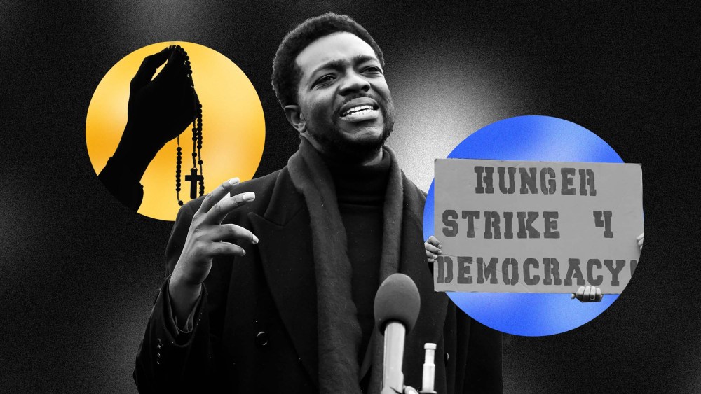 Photo Illustration: ??A coalition of two dozen faith leaders has begun a hunger strike with the intent of pressuring Democrats in the Senate and President Joe Biden to pass voting rights legislation this month