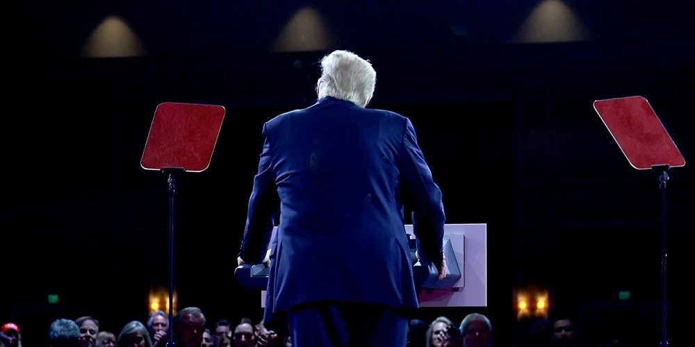 Image: Donald Trump speaks to the audience at the Conservative Political Action Conference (CPAC).