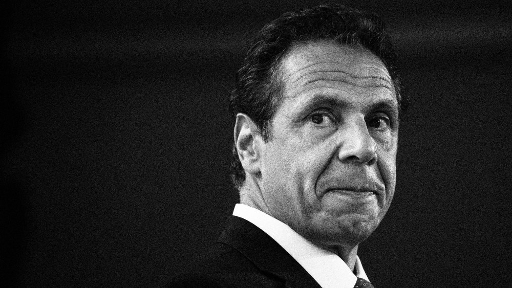 Image: Then-Governor Andrew Cuomo in New York in 2017.