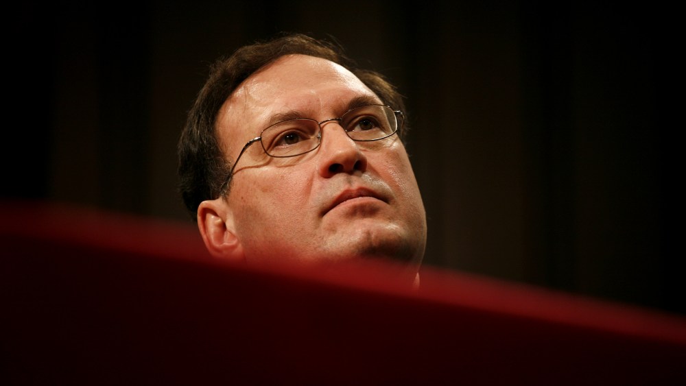 Image: Samuel Alito at his Supreme Court confirmation hearings in 2006.