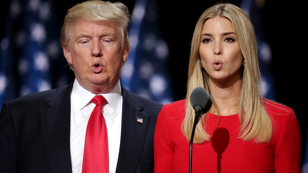Image; Then-presidential candidate Donald Trump and his daughter, Ivanka, at the Republican National Convention in 2016.