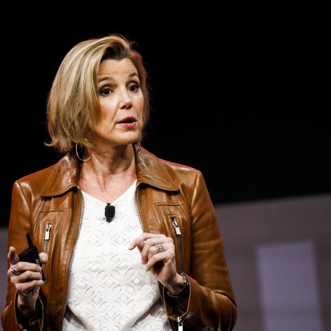 Sallie Krawcheck, co-founder and chief executive officer of Ellevest Financial Inc., speaks during the 2018 Makers Conference in Hollywood, Calif., on Feb. 7, 2018.