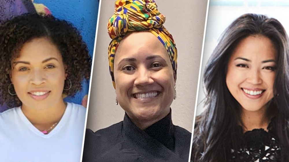Entrepreneurs Orion Brown, left, Kaylenne Brown and Lisa Sun