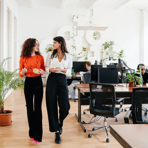 Office Workers Heading For Lunch