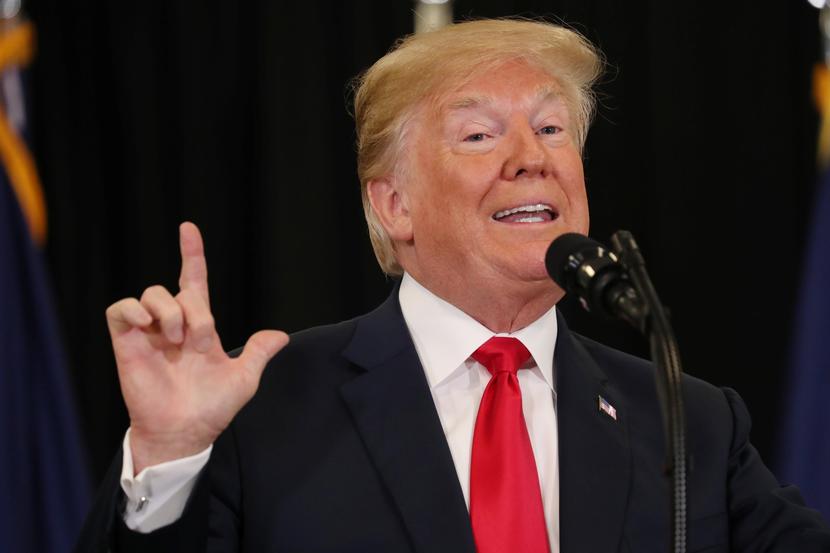 Image: President Trump speaks at swearing in ceremonies for new CIA Director Haspel