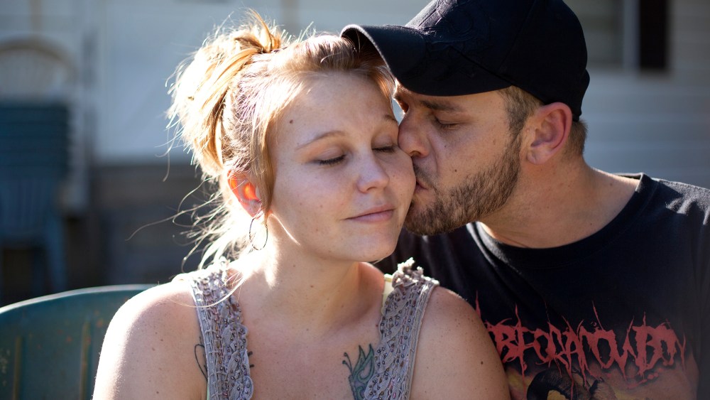 Jessica and Erick Davis at their Oklahoma City home on September 23, 2013.