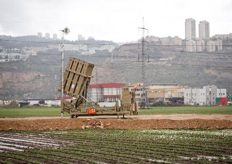 File Photo:  (ISRAEL OUT)  An 'Iron Dome' short-range missile defense system is positioned near the northern city of Haifa on January 31, 2013 in Israel. The Iron Dome missile defense system is designed to intercept and destroy incoming short-range...