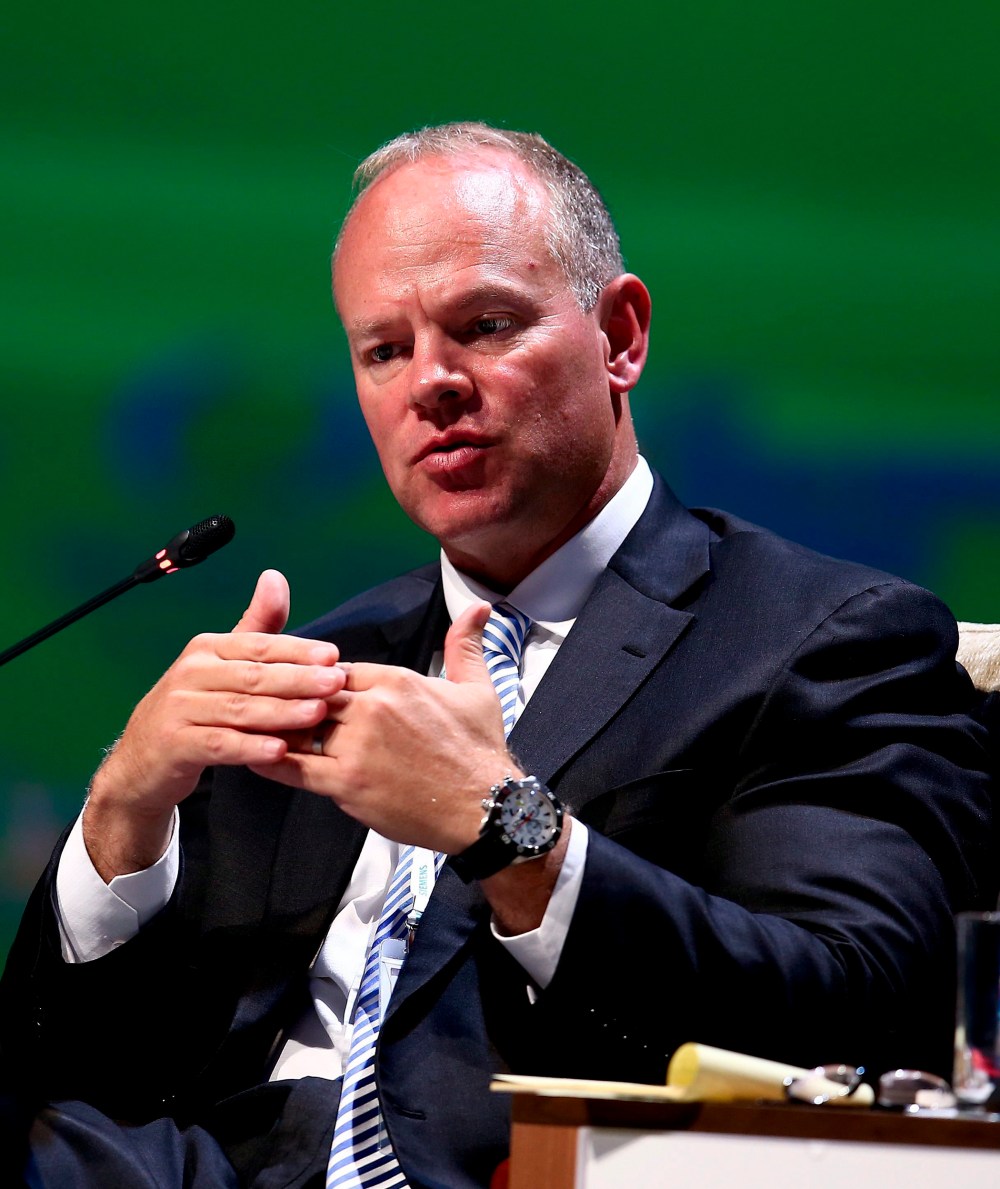 U.S. Governor of Wyoming Mead Matt speaks during a session of the 22nd World Energy Congress at Exco Hall in Daegu, South Korea, October 15, 2013.