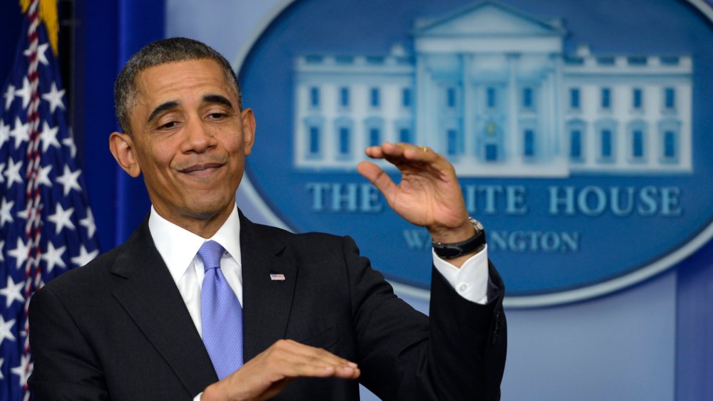 President Barack Obama delivers remarks on the Affordable Care Act in the Brady Press Briefing room at the White House in Washington, D.C., November 15, 2013.