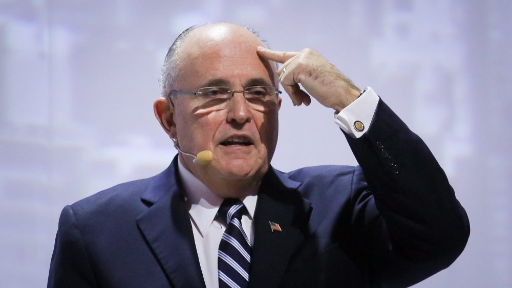 Former Mayor of New York Rudolph Giuliani speaks at the Cisco Connect 2013 conference in Warsaw, Poland, November 26, 2013.