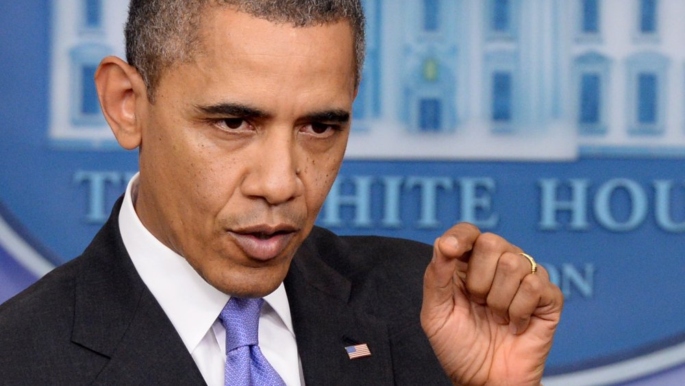 President Barack Obama speaks during a news conference, at the White House in Washington, D.C., December 20, 2013.
