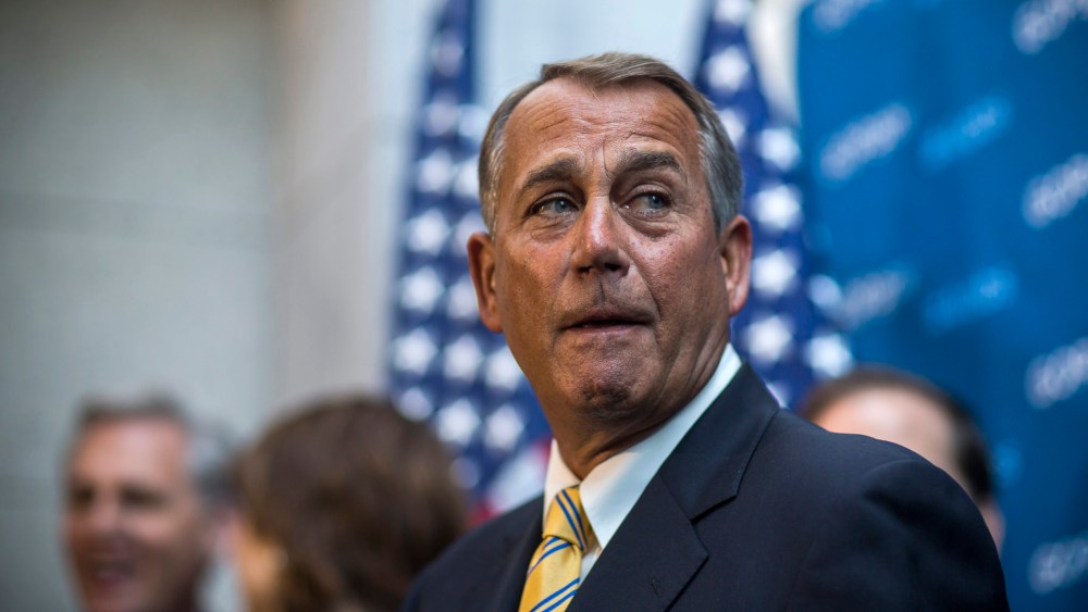 Speaker of the House from Ohio John Boehner speaks to the media in the U.S. Capitol in Washington, D.C., January, 7 2014.