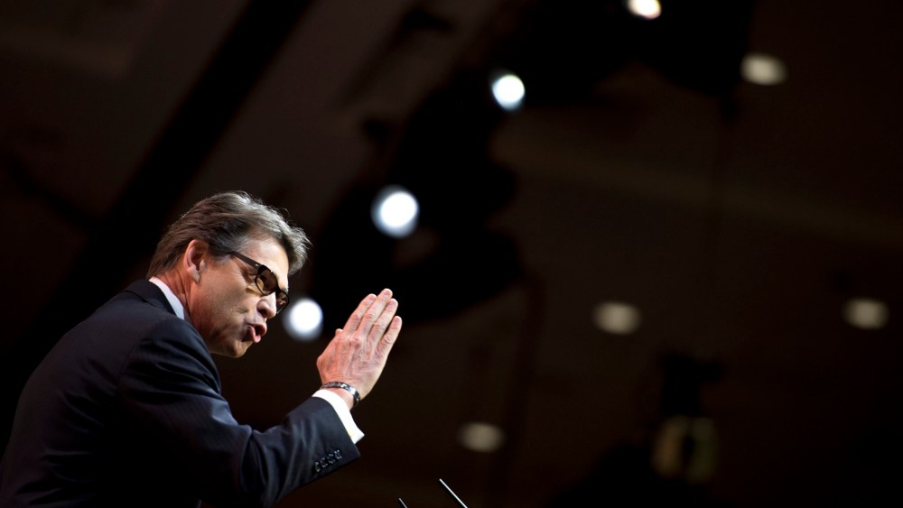 Governor of Texas Rick Perry at the Gaylord National Resort & Convention Center in National Harbor, Maryland, March 7, 2014.