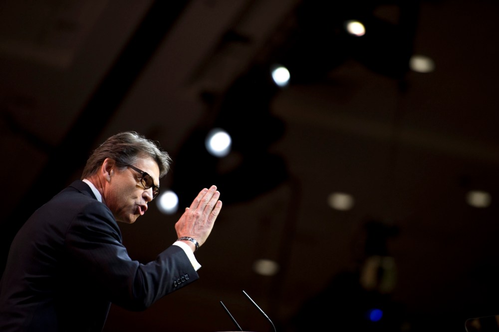 Governor of Texas Rick Perry at the Gaylord National Resort & Convention Center in National Harbor, Maryland, March 7, 2014.