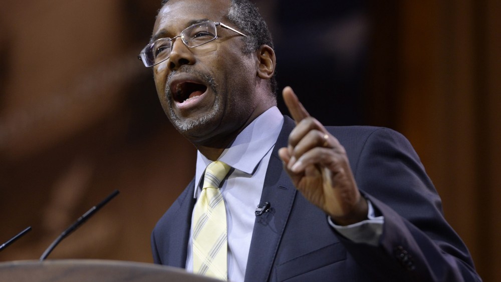 Dr. Ben Carson speaks at the 41st Annual Conservative Political Action Conference (CPAC) in National Harbor, Maryland, March 8, 2014.
